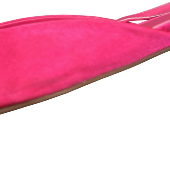 Open Edit Kendall Fuschia Pointy Crystal Embellished Slingback Flats Size - Picture 9 of 11